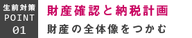 財産確認と納税計画